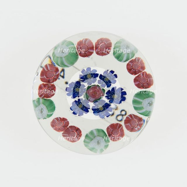 Paperweight, France, c. 1845/60. Creator: Clichy Glassworks.