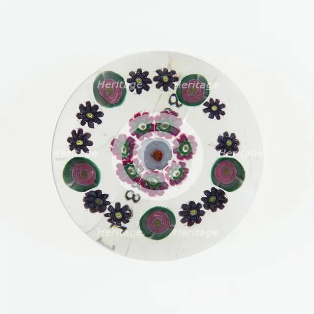 Paperweight, France, c. 1845/60. Creator: Clichy Glassworks.