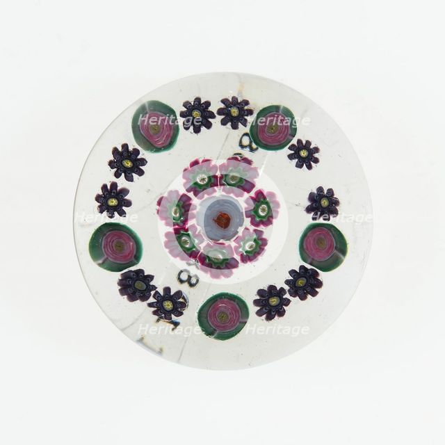 Paperweight, France, c. 1845/60. Creator: Clichy Glassworks.
