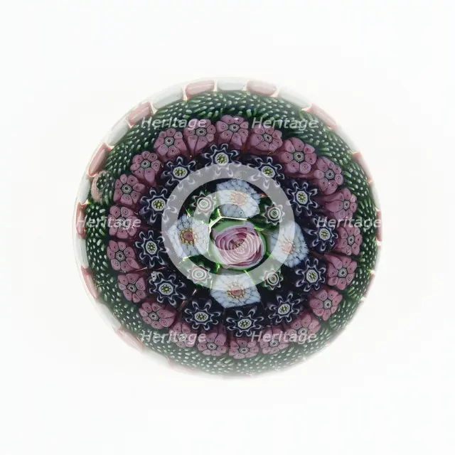 Paperweight, France, c. 1845/60. Creator: Clichy Glassworks.