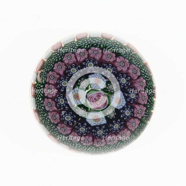 Paperweight, France, c. 1845/60. Creator: Clichy Glassworks.