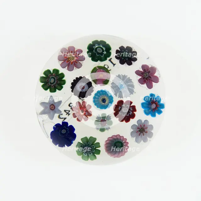 Paperweight, France, c. 1845/60. Creator: Clichy Glassworks.