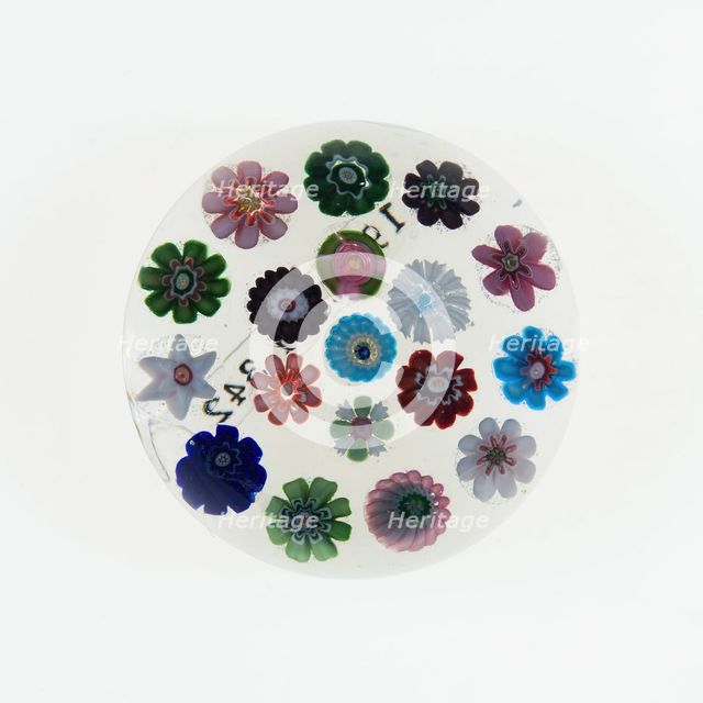 Paperweight, France, c. 1845/60. Creator: Clichy Glassworks.