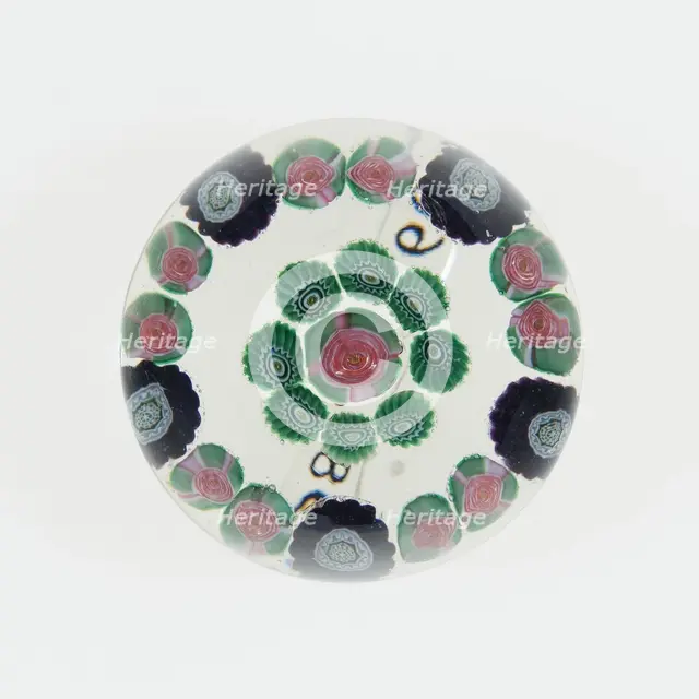 Paperweight, France, c. 1845/60. Creator: Clichy Glassworks.