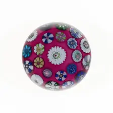 Paperweight, France, c. 1845/60. Creator: Clichy Glassworks
