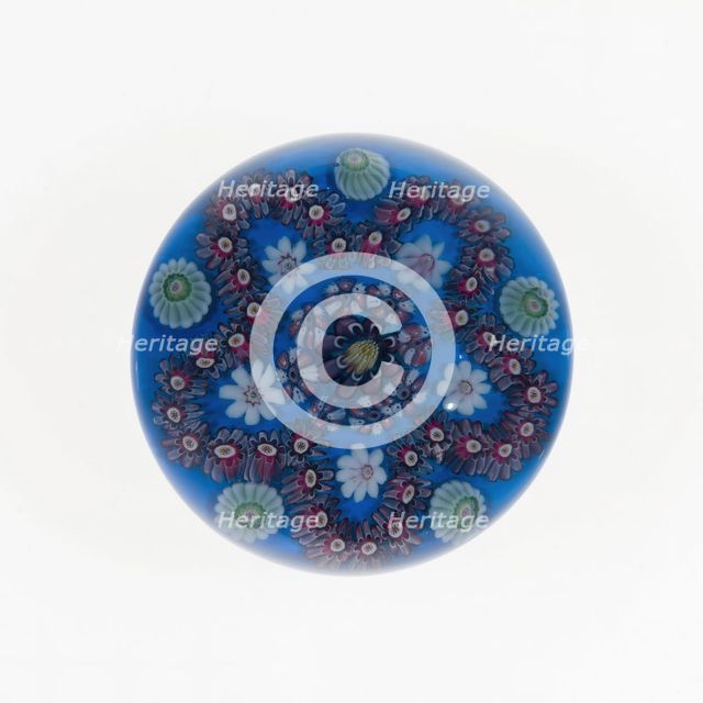 Paperweight, France, c. 1845/60. Creator: Clichy Glassworks.