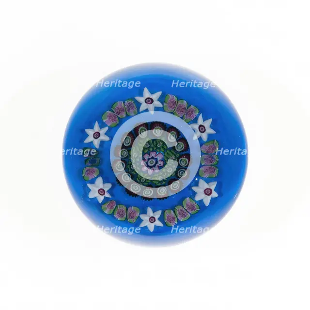 Paperweight, France, c. 1845/60. Creator: Clichy Glassworks.