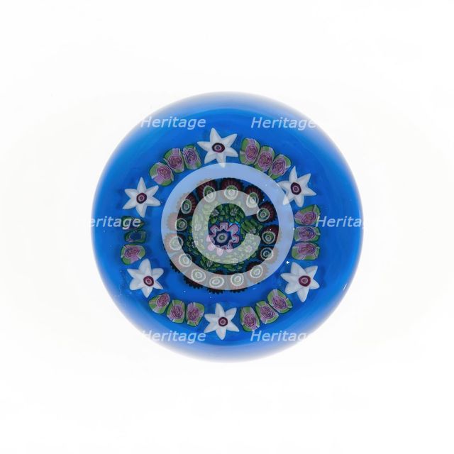 Paperweight, France, c. 1845/60. Creator: Clichy Glassworks.