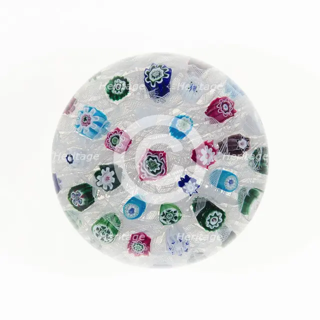 Paperweight, France, c. 1845/60. Creator: Clichy Glassworks.