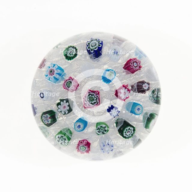 Paperweight, France, c. 1845/60. Creator: Clichy Glassworks.