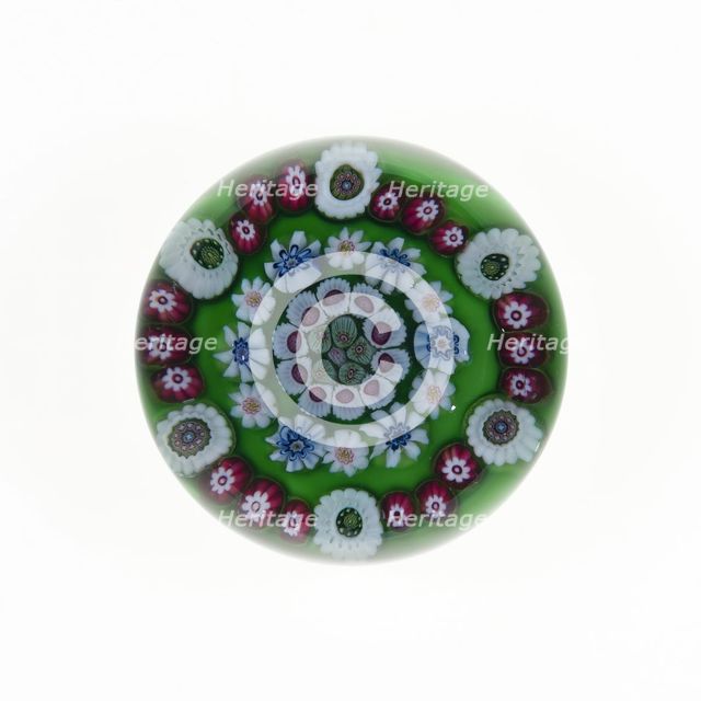 Paperweight, France, c. 1845/60. Creator: Clichy Glassworks.