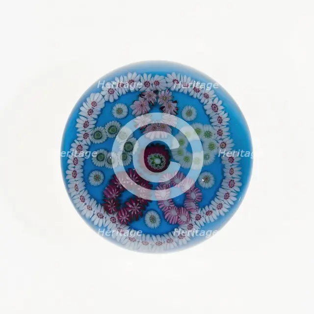Paperweight, France, c. 1845/60. Creator: Clichy Glassworks.