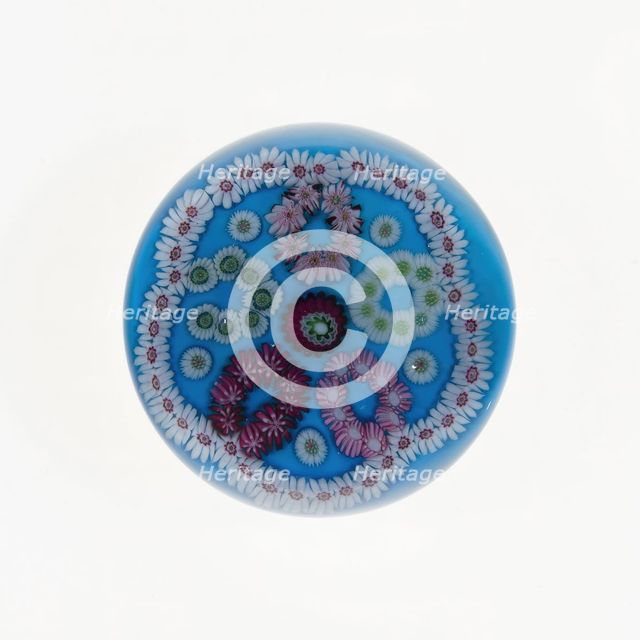 Paperweight, France, c. 1845/60. Creator: Clichy Glassworks.