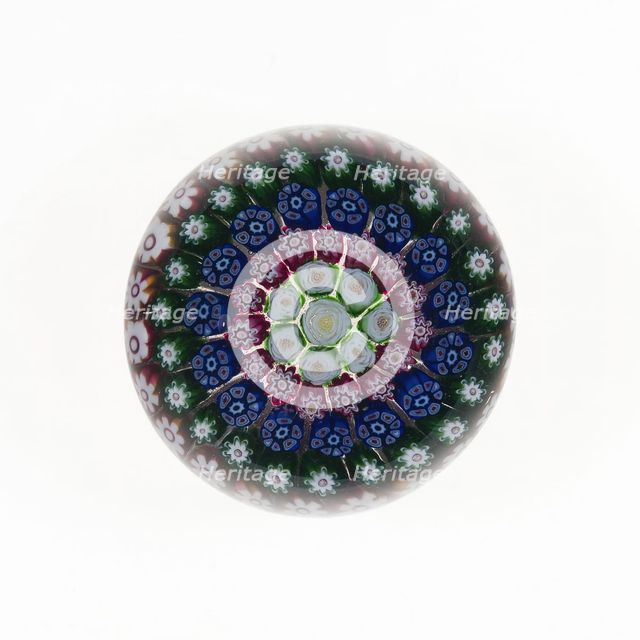 Paperweight, France, c. 1845/60. Creator: Clichy Glassworks.