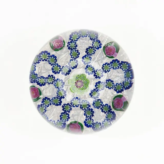 Paperweight, France, c. 1845/60. Creator: Clichy Glassworks.