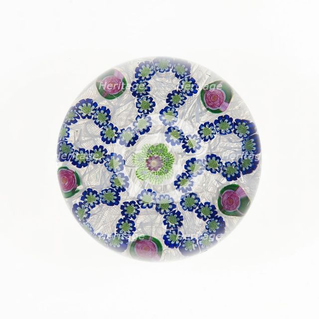 Paperweight, France, c. 1845/60. Creator: Clichy Glassworks.