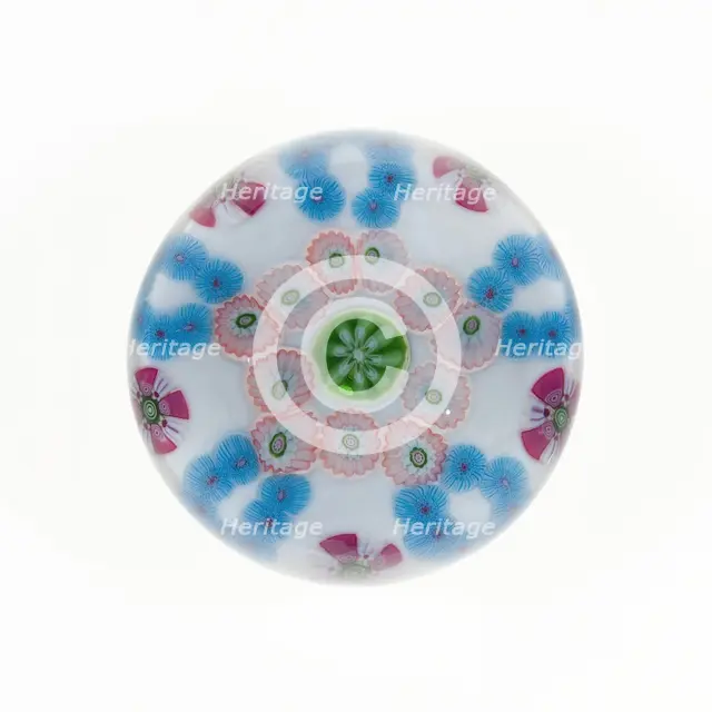 Paperweight, France, c. 1845/60. Creator: Clichy Glassworks.