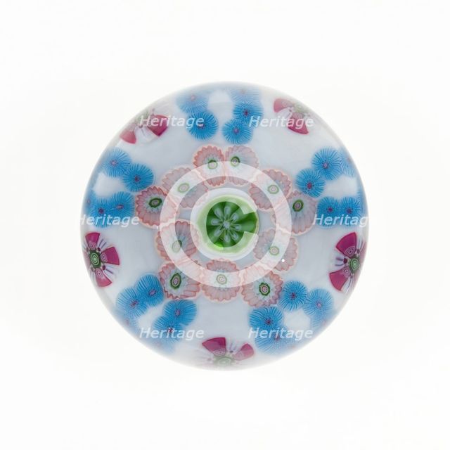 Paperweight, France, c. 1845/60. Creator: Clichy Glassworks.