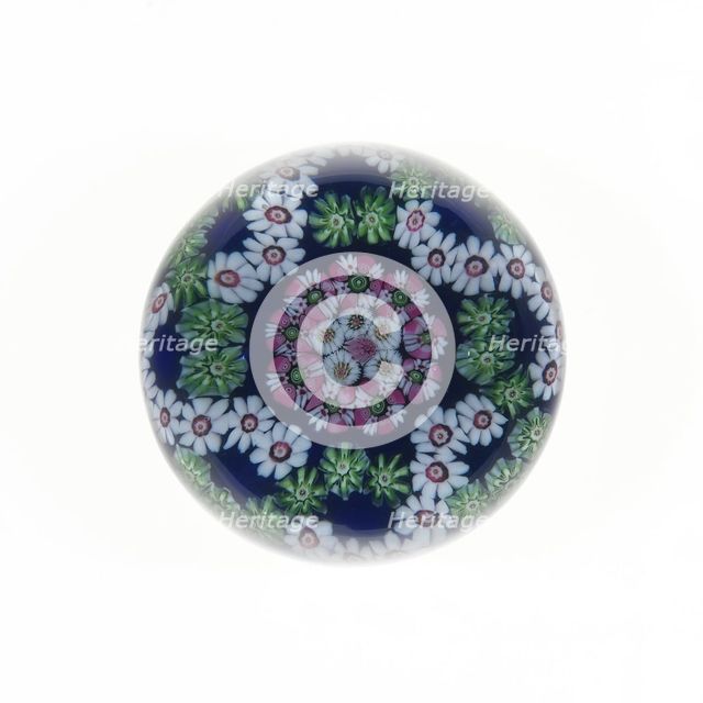 Paperweight, France, c. 1845/60. Creator: Clichy Glassworks.