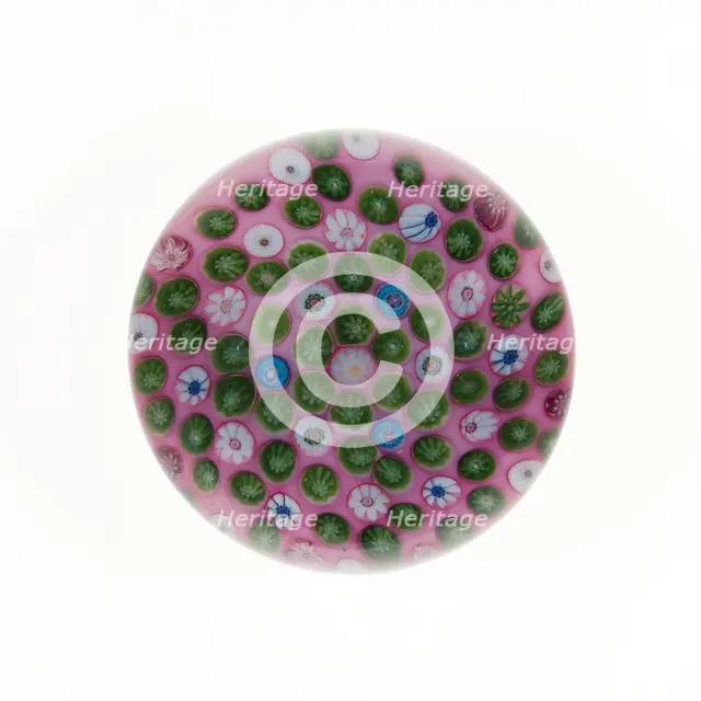 Paperweight, France, c. 1845/60. Creator: Clichy Glassworks.