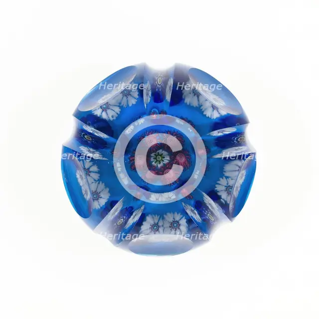 Paperweight, France, c. 1845/60. Creator: Clichy Glassworks.