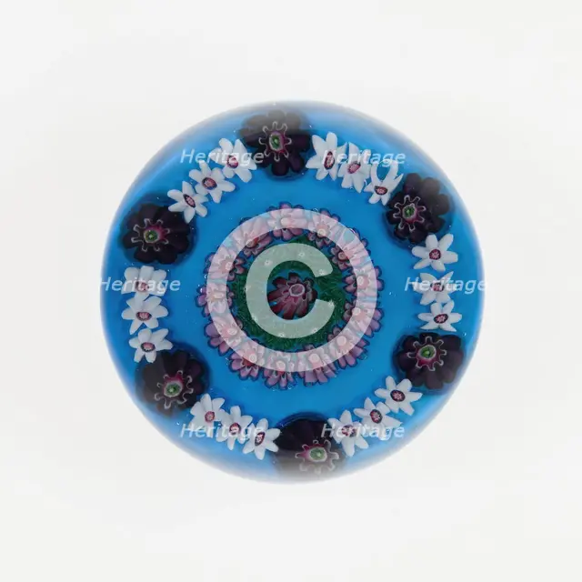 Paperweight, France, c. 1845/60. Creator: Clichy Glassworks.