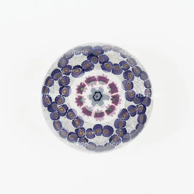 Paperweight, France, c. 1845/60. Creator: Clichy Glassworks.