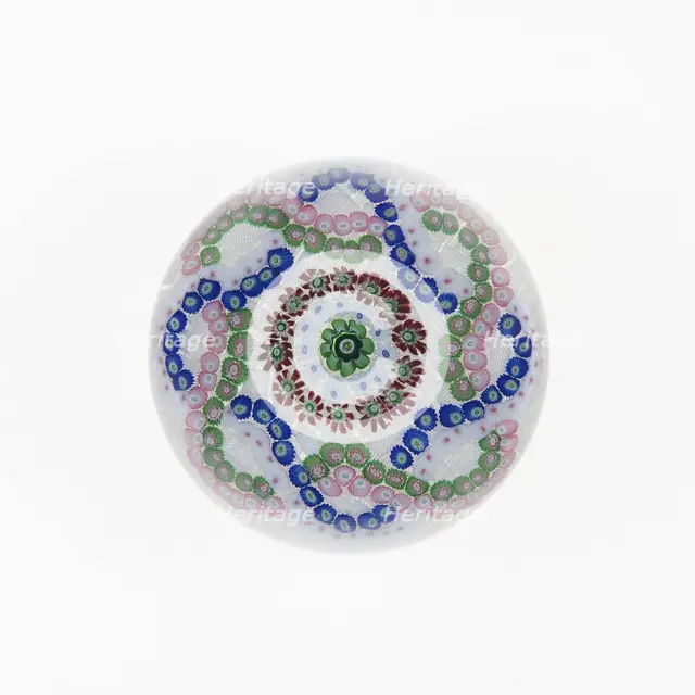 Paperweight, France, c. 1845/60. Creator: Clichy Glassworks.