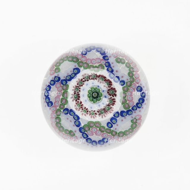 Paperweight, France, c. 1845/60. Creator: Clichy Glassworks.
