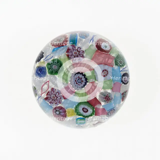 Paperweight, France, c. 1845/60. Creator: Clichy Glassworks.