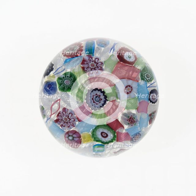 Paperweight, France, c. 1845/60. Creator: Clichy Glassworks.