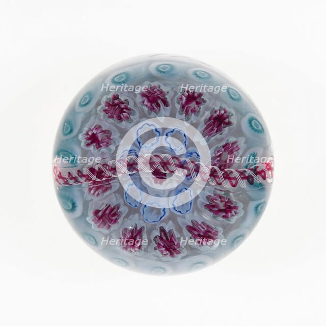 Paperweight, France, c. 1845-60. Creator: George Bacchus & Sons.