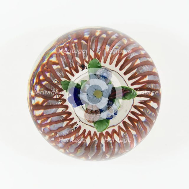 Paperweight, France, c. 1845-60. Creator: Saint-Louis Glassworks.