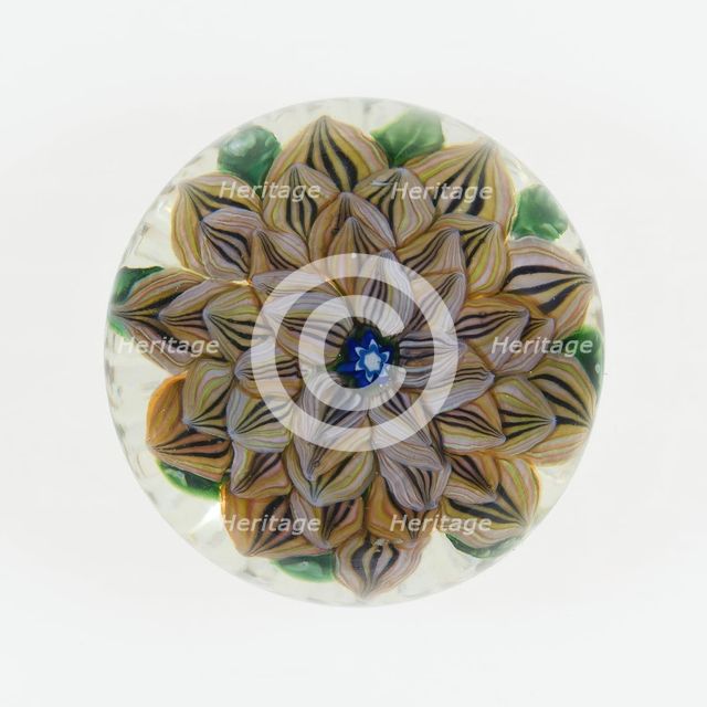 Paperweight, France, c. 1845-60. Creator: Saint-Louis Glassworks.