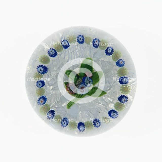 Paperweight, France, c. 1845-60. Creator: Saint-Louis Glassworks.