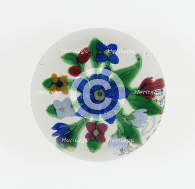 Paperweight, France, c. 1845-60. Creator: Saint-Louis Glassworks.