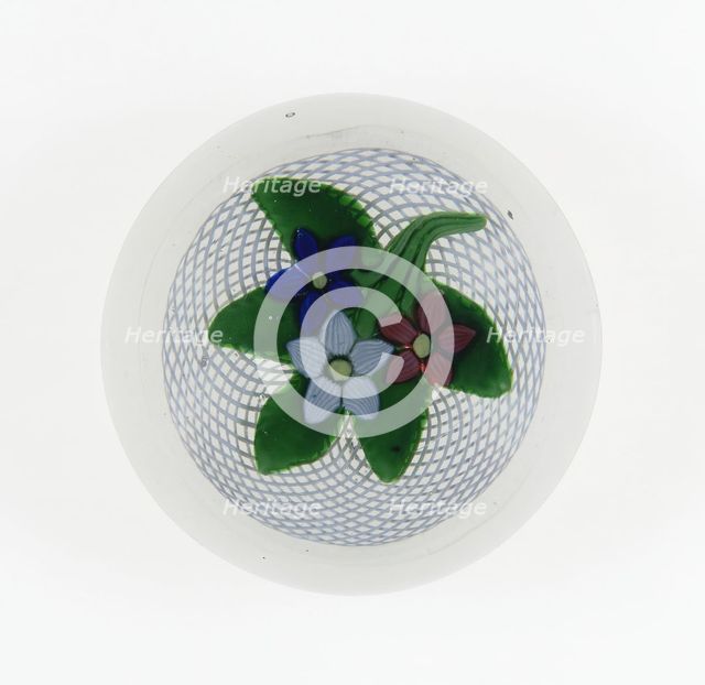 Paperweight, France, c. 1845-60. Creator: Saint-Louis Glassworks.