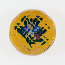 Paperweight, France, c. 1845-60. Creator: Saint-Louis Glassworks