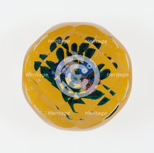 Paperweight, France, c. 1845-60. Creator: Saint-Louis Glassworks.