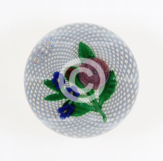 Paperweight, France, c. 1845-60. Creator: Saint-Louis Glassworks.