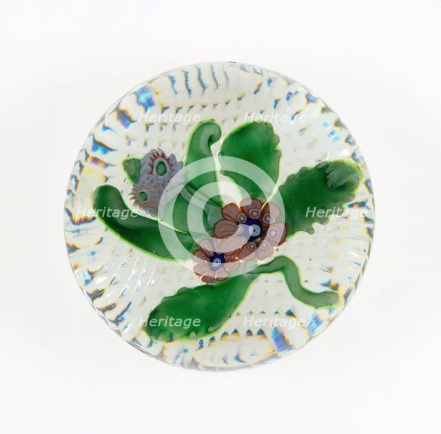Paperweight, France, c. 1845-60. Creator: Saint-Louis Glassworks.