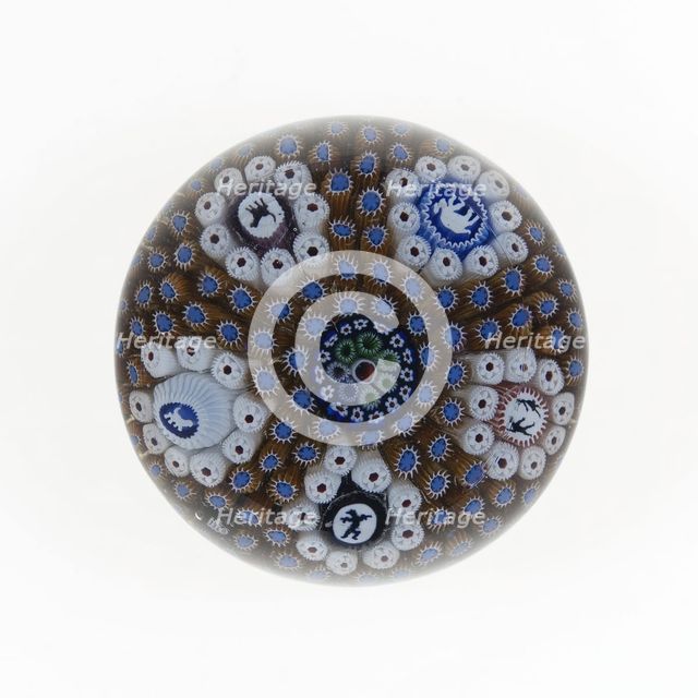 Paperweight, France, c. 1845-60. Creator: Saint-Louis Glassworks.