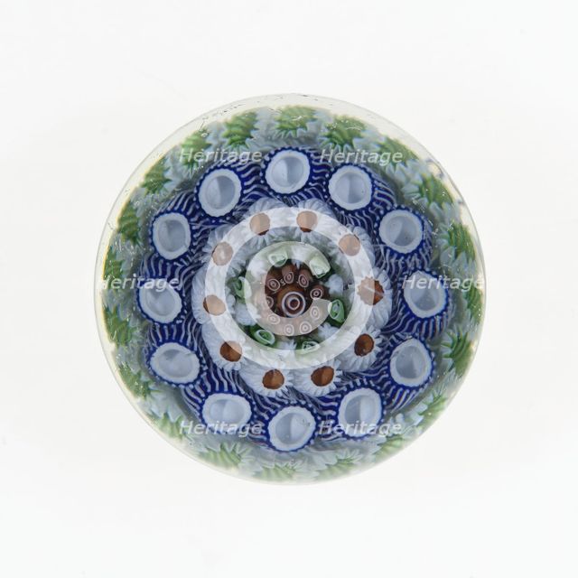 Paperweight, France, c. 1845-60. Creator: Saint-Louis Glassworks.