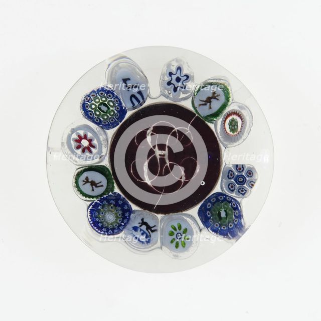 Paperweight, France, c. 1845-60. Creator: Saint-Louis Glassworks.