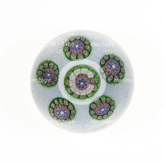 Paperweight, France, c. 1845/60. Creator: Saint-Louis Glassworks.