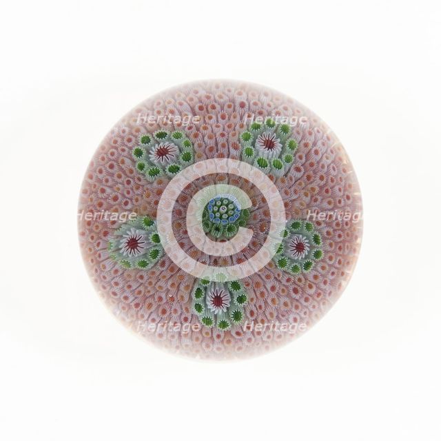Paperweight, France, c. 1845/60. Creator: Saint-Louis Glassworks.