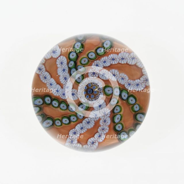 Paperweight, France, c. 1845/60. Creator: Saint-Louis Glassworks.