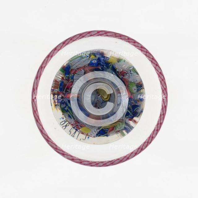 Paperweight, France, c. 1845-60. Creator: Saint-Louis Glassworks.