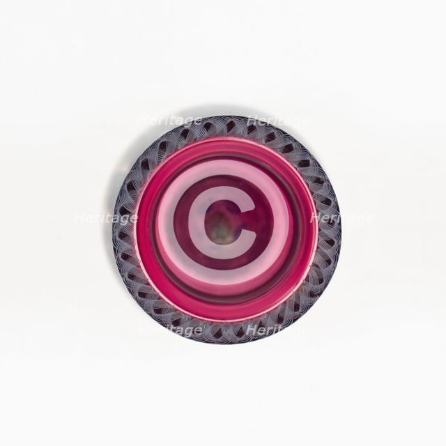 Paperweight, France, c. 1845-60. Creator: Saint-Louis Glassworks.