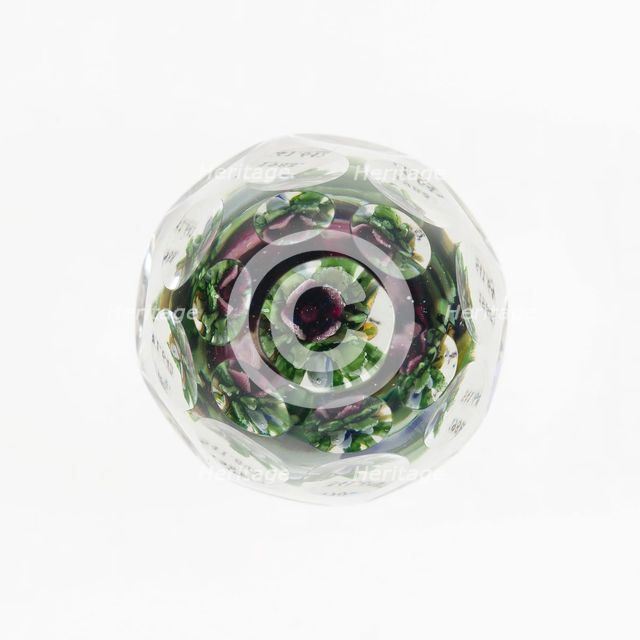 Paperweight, France, c. 1845-60. Creator: Saint-Louis Glassworks.